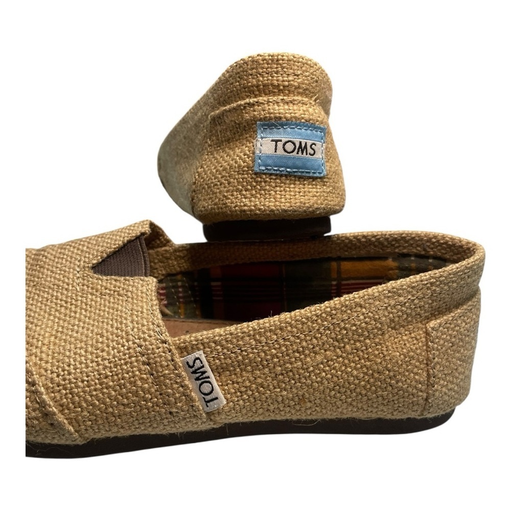 Toms Classic Natural Burlap Women’s Canvas Espadrilles Shoes Size 7 US - Picture 8 of 9